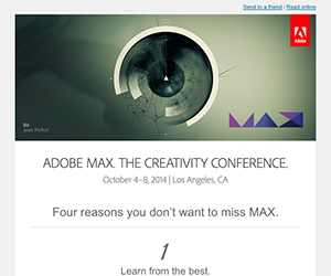 Adobe email newsletter September 2014