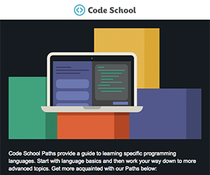 Code School email newsletter January 2015