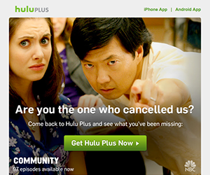 Hulu email newsletter September 2014