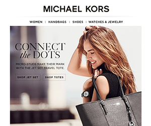 Michael Kors email newsletter August 2014