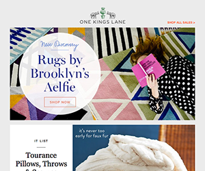 One Kings Lane email newsletter August 2014