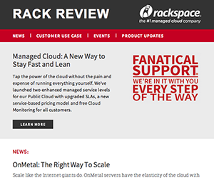 Rackspace email newsletter July 2014