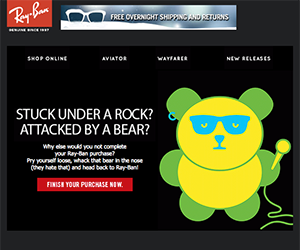 Ray Ban email newsletter October 2014