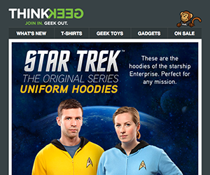 ThinkGeek email newsletter November 2014