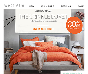 West Elm email newsletter August 2014